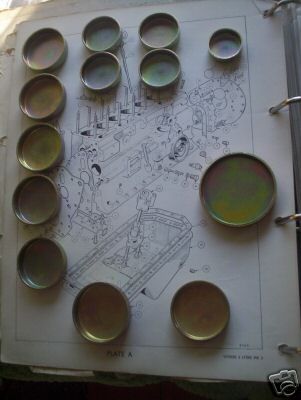 CORE PLUG ENGINE SET (TVR 2500M) (1972- 77) 