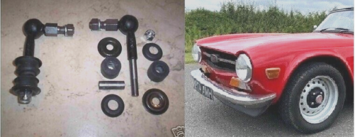 FRONT ANTI ROLL BAR LINKS x2 (Triumph TR4a, TR5, TR250 & TR6) (1965- 76)