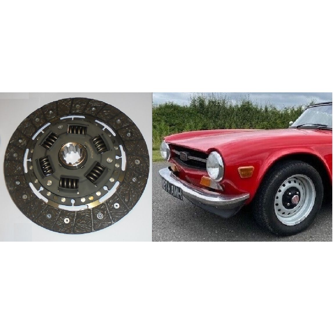 CLUTCH PLATE ONLY (Triumph TR4a, TR5 & TR6) (1965- 76)  