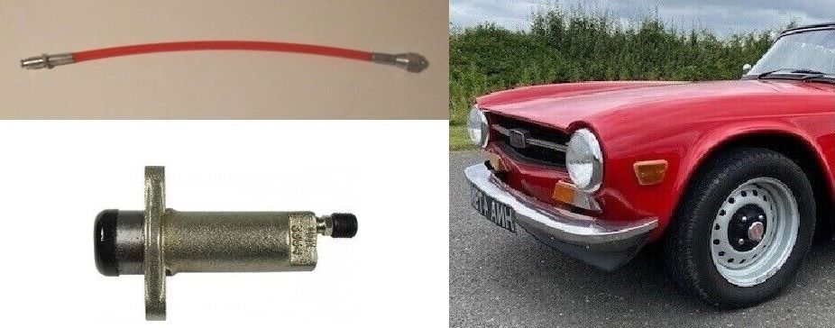 CLUTCH SLAVE CYLINDER & CLUTCH HOSE PIPE (Triumph TR5 & TR6) (1967- 76) 