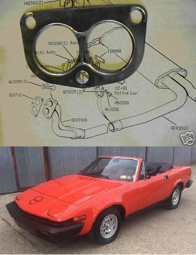 EXHAUST DOWNPIPE GASKET (Triumph TR7) (1975- 81) 