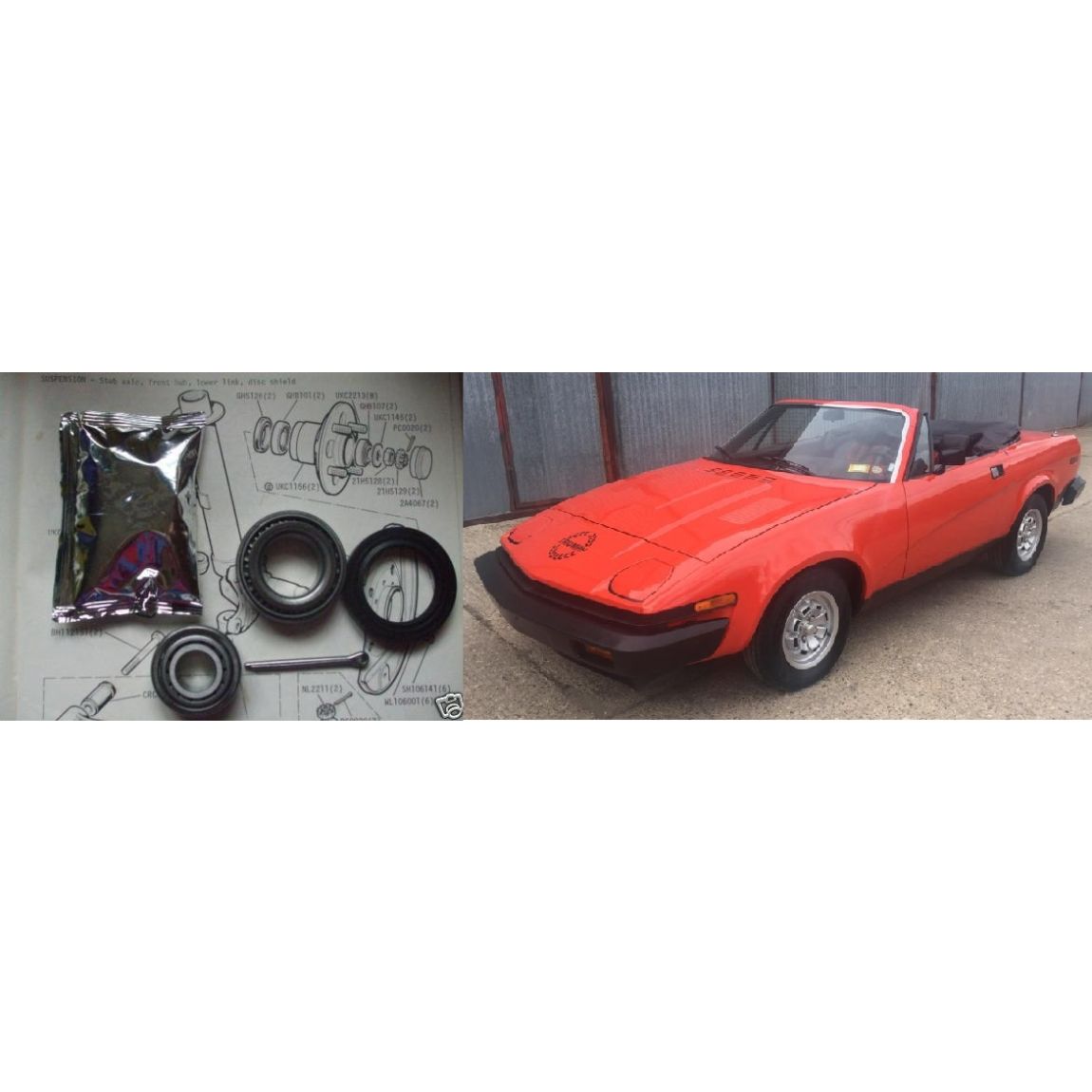 FRONT WHEEL HUB BEARING KIT x1 (Triumph TR7) (1975- 81) 