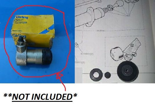 CLUTCH SLAVE CYLINDER REPAIR SEALS KIT (Triumph 1500 FWD Saloon) (**1970- 73 Only**)