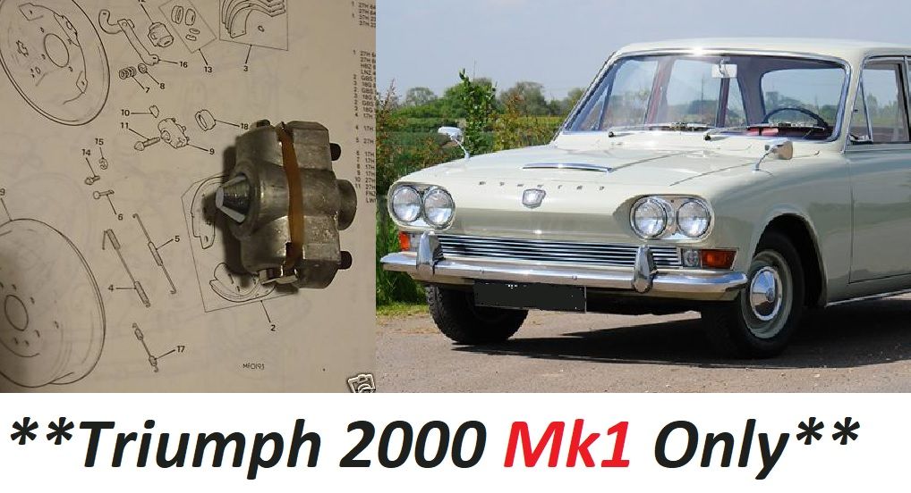 BRAKE ADJUSTER REAR x1 (Triumph 2000 Mk1) (1963- 69)  