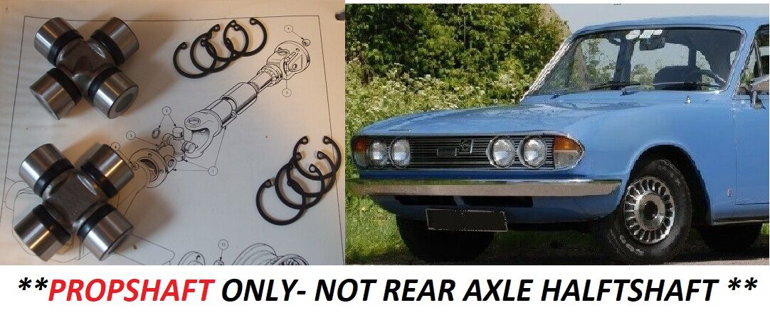 UNIVERSAL JOINTS x2 (Triumph 2000 & 2.5 Saloon) (** Propshaft Only**) (1963- 77)