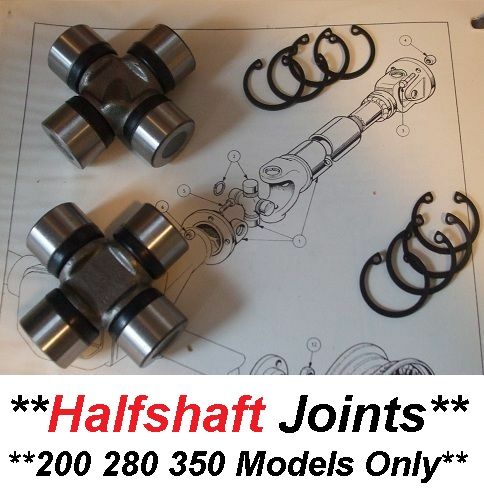 HALFSHAFT UNIVERSAL JOINTS x2 (TVR Tasmin) (200, 280, 350) (1980- 89)  