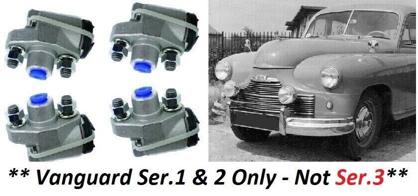 FRONT BRAKE WHEEL CYLINDERS x4 (Standard Vanguard) (**Ser.1 & 2 Only**) (**1947- Oct 55 Only**)