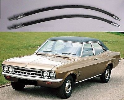 FRONT BRAKE HOSES x2 (Vauxhall Ventora FD) (3300cc) (1967- 72) 