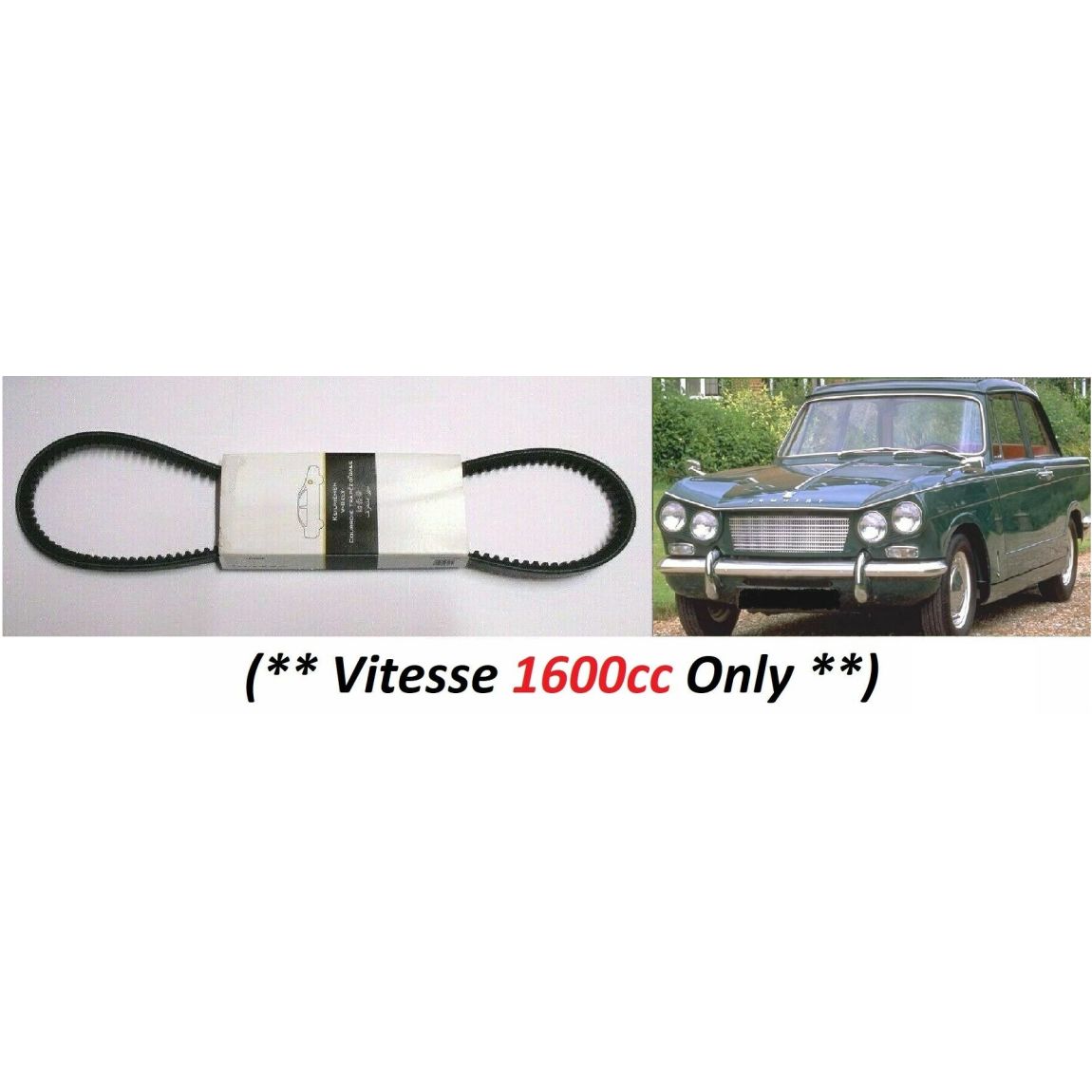 FAN BELT (Triumph Vitesse 1600cc) (**Not 2.0 Litre**) (**1962- 66 Only**) 