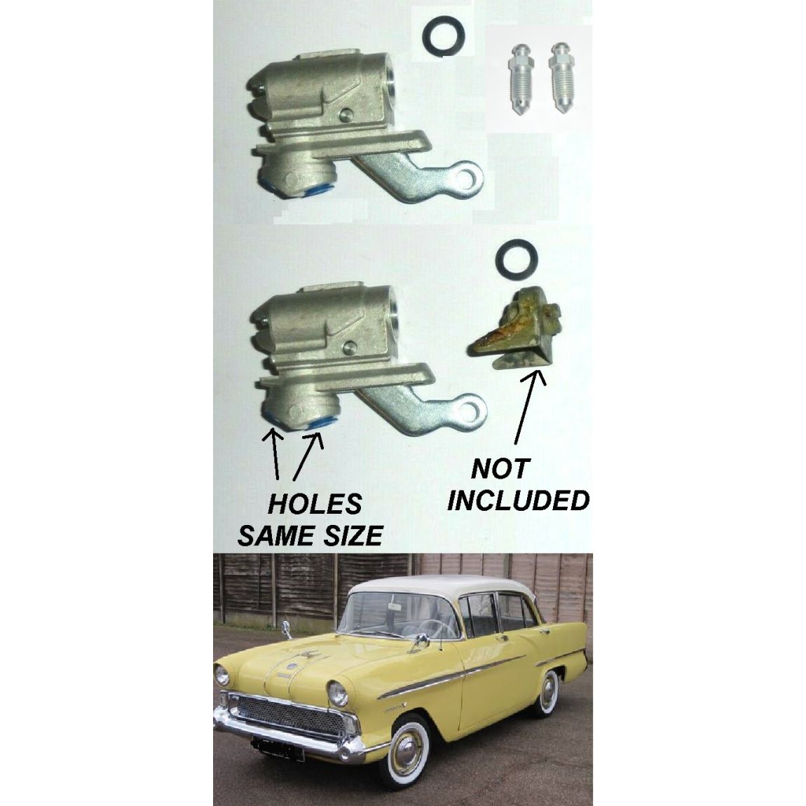 REAR BRAKE WHEEL CYLINDERS x2 (Vauxhall Victor F Type) (**From 1958- 61**) 