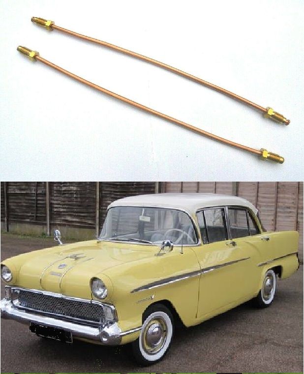 FRONT BRAKE COPPER BRIDGE LINK PIPES x2 (Vauxhall Victor) (F Type & FA) (1957- 61) 
