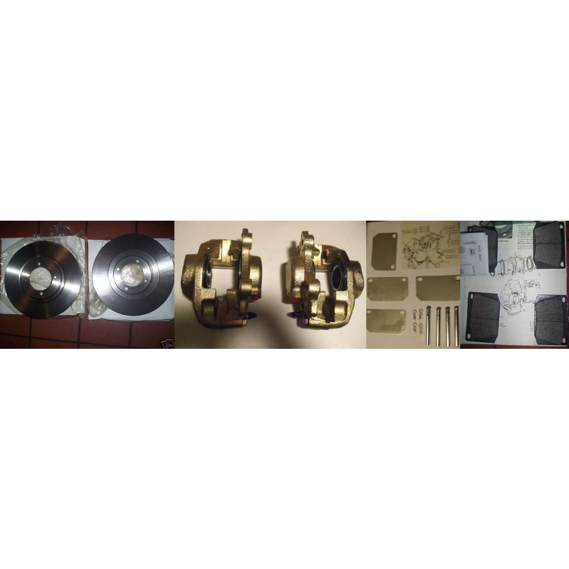 FRONT BRAKE DISCS, CALIPERS, PADS & FITTING KIT x (Triumph TR4a, TR5 & TR6) (** 1965- Dec 71 Only **) 