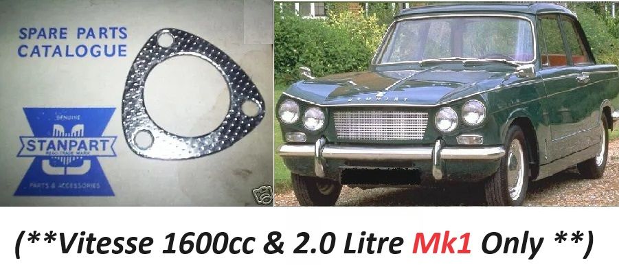 EXHAUST DOWNPIPE GASKET (Triumph Vitesse) (1600cc & 2.0 Mk1) (1962- 67 Only)