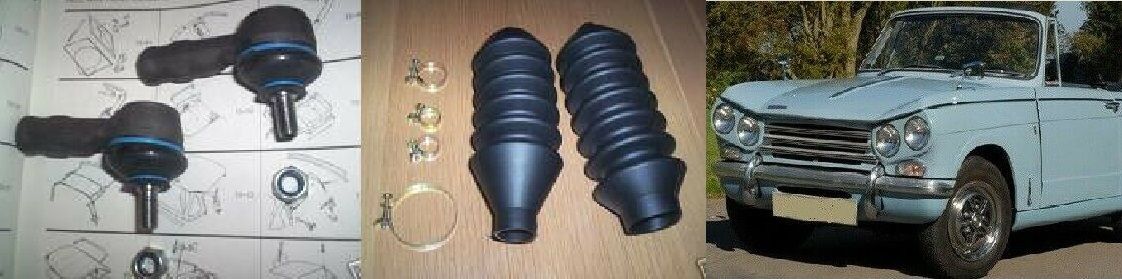 TRACK ROD ENDS & STEERING RACK GAITERS (Triumph Herald & Vitesse) (1959- 71)
