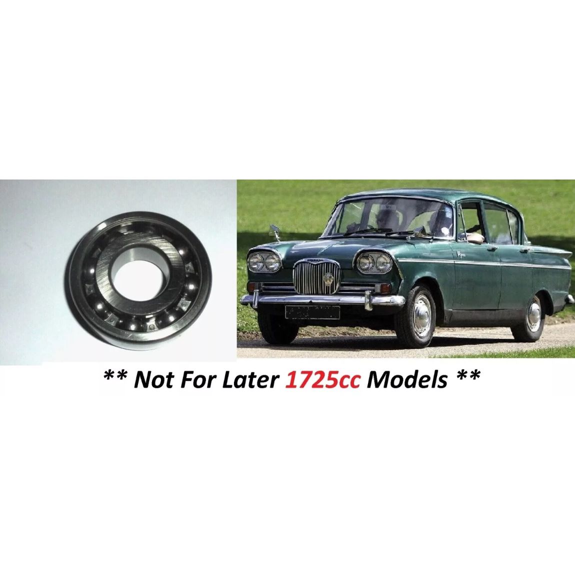 REAR WHEEL HUB BEARING KIT x1 (Singer Vogue) (Ser.1,2,3) (**Not 1725cc**) (**1961- 65 Only**) 