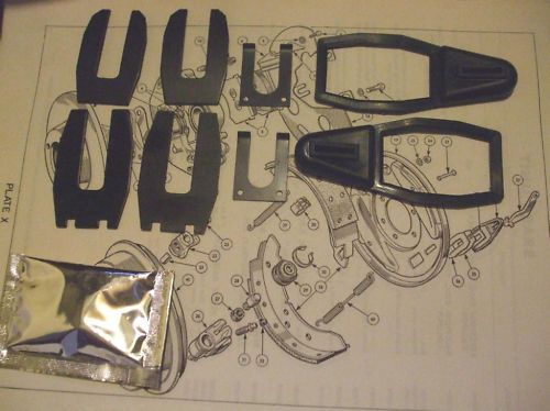 REAR BRAKE WHEEL CYLINDER CLIPS & GAITERS FITTING KITS (Austin A95 & A105 Westminster) (1956- 59)  