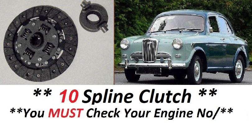 CLUTCH PLATE & RELEASE BEARING (Wolseley 1500 Saloon) (**1957- 60 Only**) 