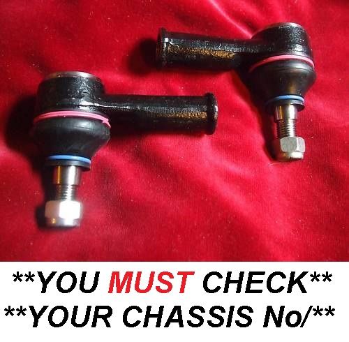 TRACK ROD ENDS x2 (Morris Minor) (**Check Ch. No/**) (**1948- 59 Only**) 