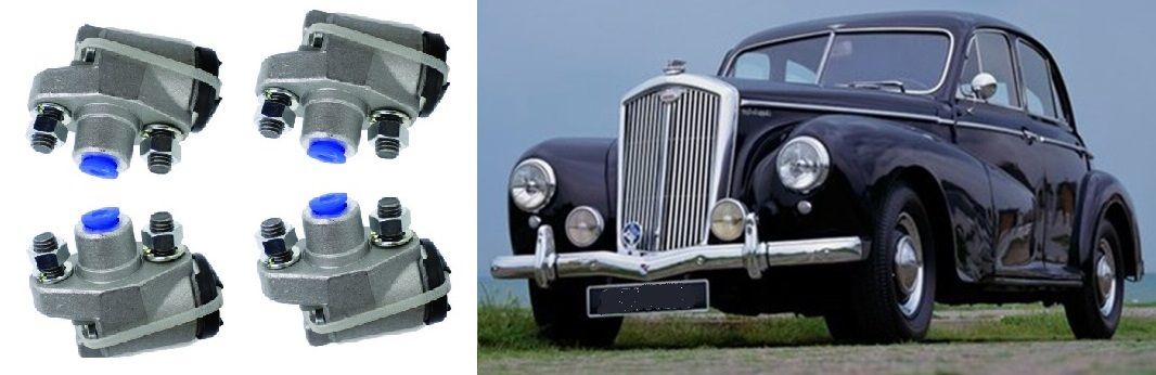 FRONT BRAKE WHEEL CYLINDERS x4 (Wolseley 6/80) (1948- 54) 