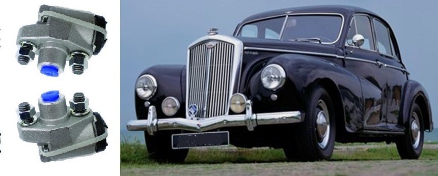 FRONT BRAKE WHEEL CYLINDERS x2 (Wolseley 6/80) (1948- 54) 