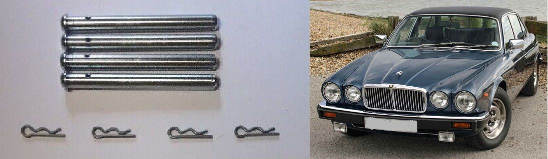 REAR BRAKE PAD FITTING KIT - PINS (Jaguar XJ6 XJ12) (1968- 93) 