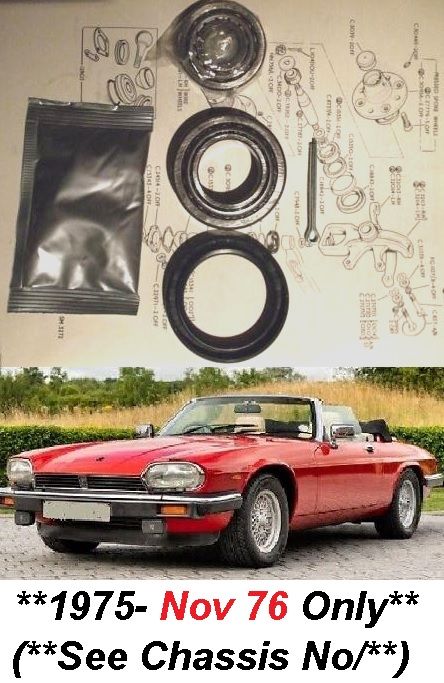 FRONT WHEEL HUB BEARING KIT x1 (Jaguar XJS) (** 1975- Nov 76 Only **) 