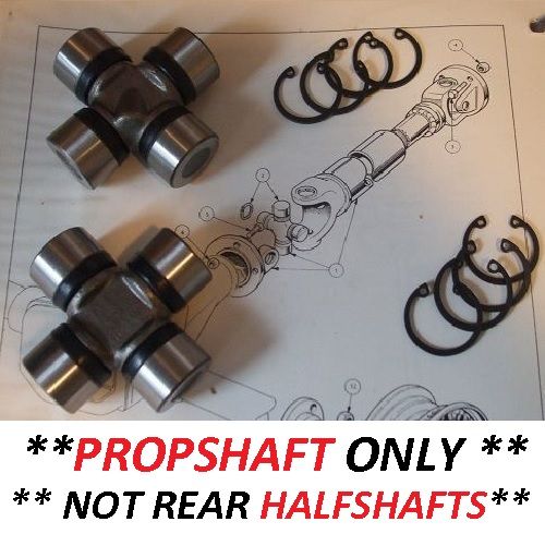 PROPSHAFT UNIVERSAL JOINTS x2 (Jaguar XJS) (**1975- 91 Only**)