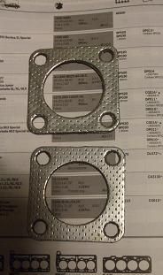 EXHAUST DOWNPIPE GASKETS x2 (Jaguar XK120, XK140 & XK150) (1948- 61)