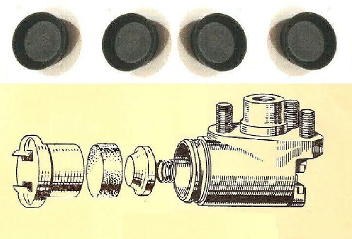 FRONT BRAKE WHEEL CYLINDER REPAIR SEALS KITS x4 (Austin A125 Sheerline & A135) (1 1/8") (1947- 56) 