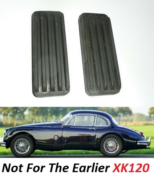 PEDAL RUBBERS x2 (Jaguar XK140 XK150) (1954- 61) 