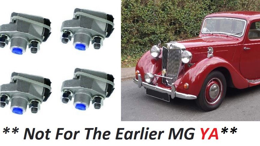 FRONT BRAKE WHEEL CYLINDERS x4 (MG YB, Y Type) (**From 1951- 53**)