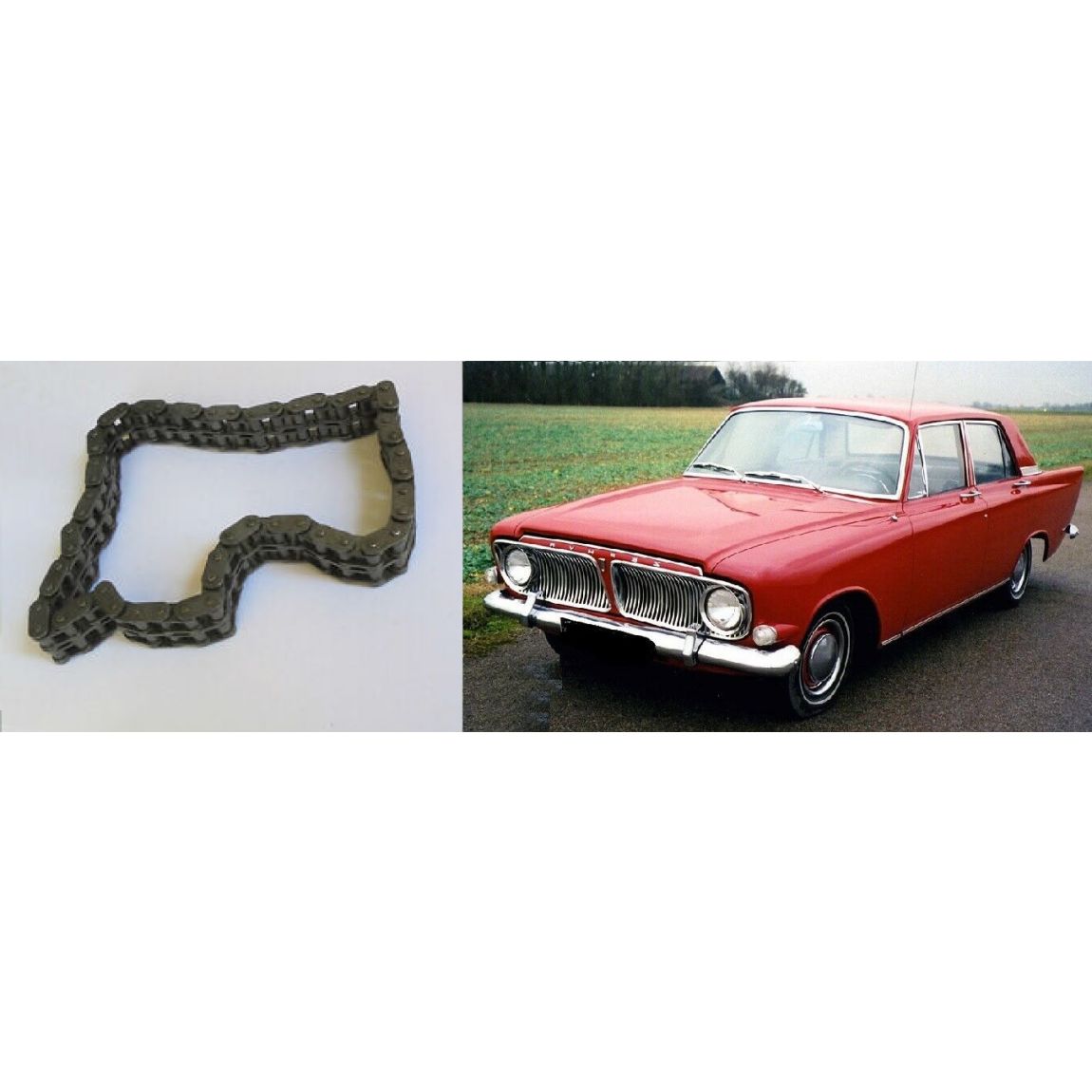 TIMING CHAIN (Ford Zephyr & Zodiac Mk3) (4 & 6 Cyl) (1703cc & 2553cc) (1962- 66) 
