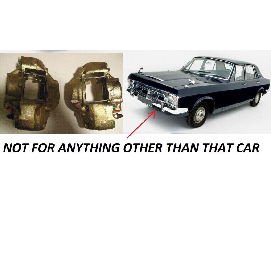 FRONT BRAKE CALIPERS x2 (Ford Zephyr & Zodiac Mk4) (From 1966-72)