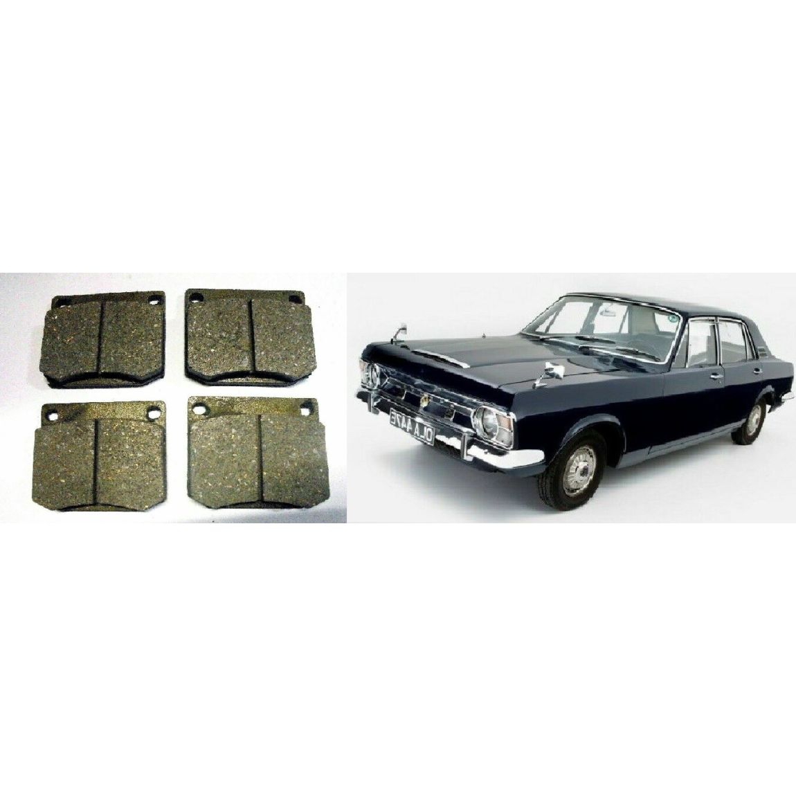 FRONT BRAKE PADS SET (Ford Zephyr & Zodiac Mk4) (1966- 72)