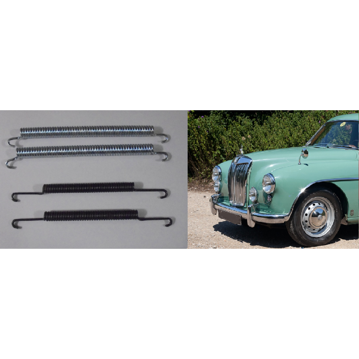 REAR BRAKE SHOE SPRINGS x4 (MG Magnette ZA & ZB) (1953- 58 Only)